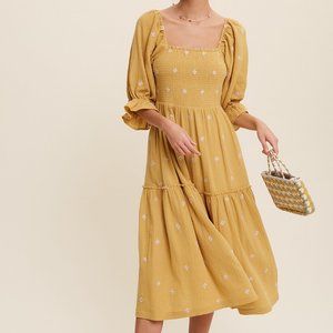 Sydney Dress || Mustard